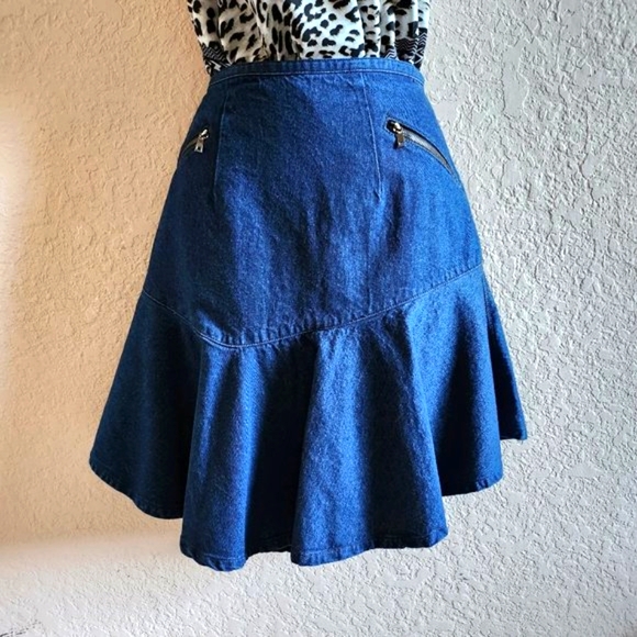 Sachin & Babi Denim Ruffle Skirt - Picture 2 of 9